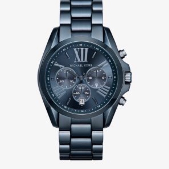 Michael Kors Accessories - 🖤MK Blue Oversized Chronograph Watch🖤